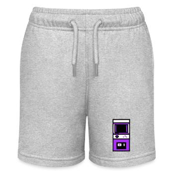 Nostalgischer Arcade Automat Gamer - Stanley/Stella Teenager Bio-Joggingshorts MINI BOLTER - Grau meliert - Vorne