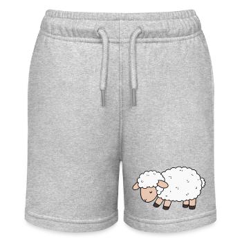 Schaf - Stanley/Stella Teenager Bio-Joggingshorts MINI BOLTER - Grau meliert - Vorne