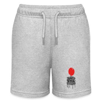 Balloonyrinth Balloon Thread Labyrinth - Stanley/Stella MINI BOLTER Organic Teen Jogging Shorts - heather grey - Front
