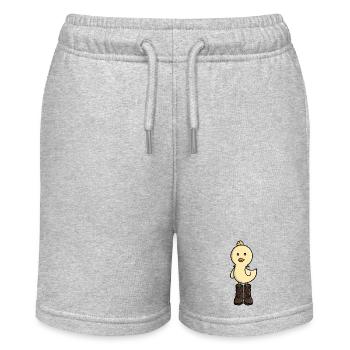 Adorable poussin en bottes - Short bio MINI BOLTER Stanley/Stella Ado - gris chiné - Devant