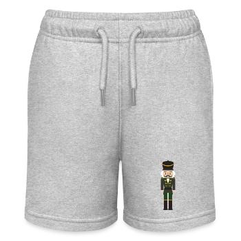 Weihnachtspullover Nussknacker - Stanley/Stella Teenager Bio-Joggingshorts MINI BOLTER - Grau meliert - Vorne