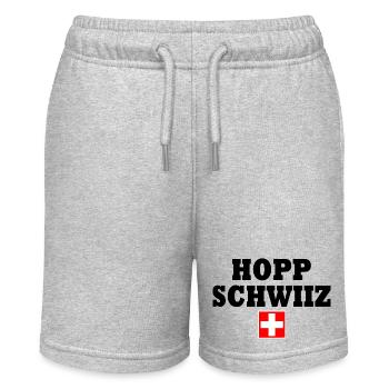 Hopp schwiiz - Short bio MINI BOLTER Stanley/Stella Ado - gris chiné - Devant