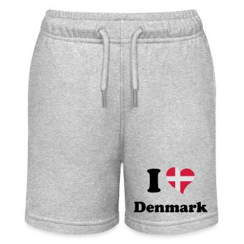 I love Denmark - J'aime le Danemark - Short bio MINI BOLTER Stanley/Stella Ado - gris chiné - Devant