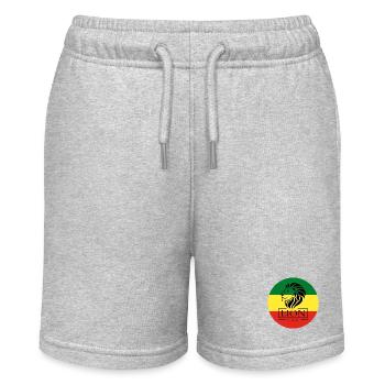 Lion of Judah - Chemise Jah Rastafarian Reggae Roots - Short bio MINI BOLTER Stanley/Stella Ado - gris chiné - Devant