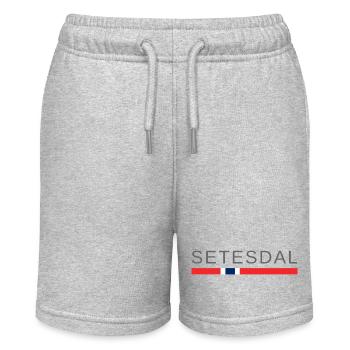 Setesdal Norwegen - Stanley/Stella Teenager Bio-Joggingshorts MINI BOLTER - Grau meliert - Vorne