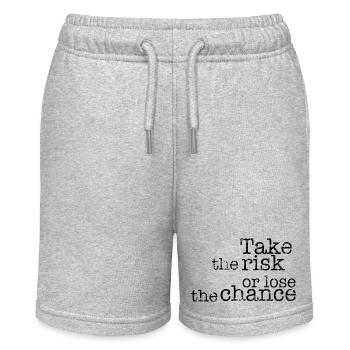Take the risk or lose the chance - Stanley/Stella Teenager Bio-Joggingshorts MINI BOLTER - Grau meliert - Vorne