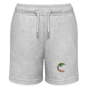 Round Tree Circular World Tree - Stanley/Stella MINI BOLTER Organic Teen Jogging Shorts - heather grey - Front