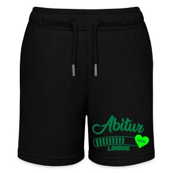 Abitur Loading 2025 - Stanley/Stella MINI BOLTER Organic Teen Jogging Shorts - black - Front