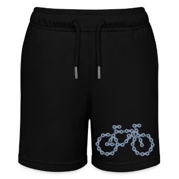 bike - Stanley/Stella Teenager Bio-Joggingshorts MINI BOLTER - Schwarz - Vorne