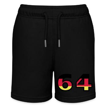 64 Number Germany Jersey - Stanley/Stella MINI BOLTER Organic Teen Jogging Shorts - black - Front