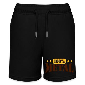 100% Heavy Metal Musique Timbre Texte Logo - Short bio MINI BOLTER Stanley/Stella Ado - noir - Devant