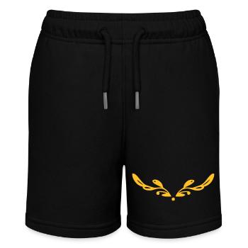 Vine Line Ornament - Stanley/Stella MINI BOLTER Organic Teen Jogging Shorts - black - Front