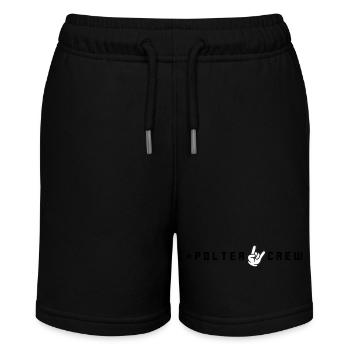 Polter Crew Polterabend - Stanley/Stella Teenager Bio-Joggingshorts MINI BOLTER - Schwarz - Vorne