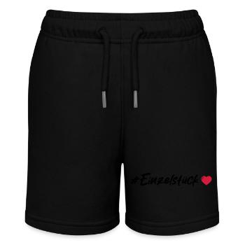 One-of-a-kind heart - Stanley/Stella MINI BOLTER Organic Teen Jogging Shorts - black - Front