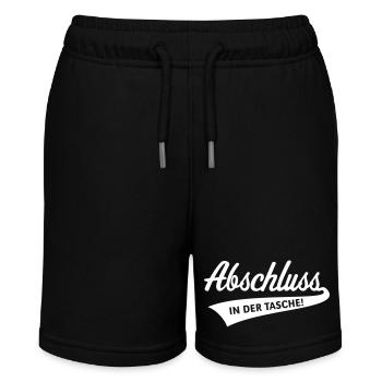 Abschluss – In Der Tasche! (Schulabschluss / B) - Stanley/Stella Teenager Bio-Joggingshorts MINI BOLTER - Schwarz - Vorne