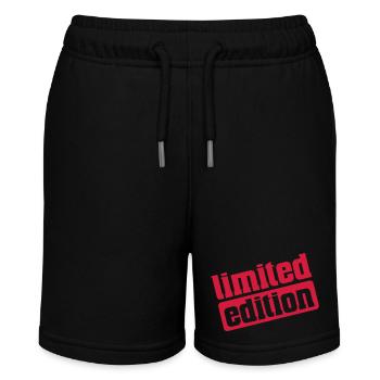 limited edition - Stanley/Stella Teenager Bio-Joggingshorts MINI BOLTER - Schwarz - Vorne