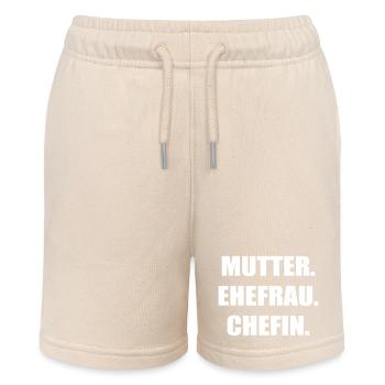 Mutter - Stanley/Stella Teenager Bio-Joggingshorts MINI BOLTER - Natur - Vorne