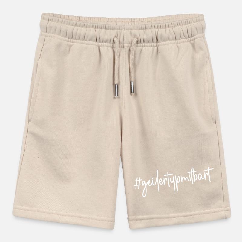 #geilertypmitbart - # geiler Typ mit Bart - Bart Stanley/Stella Teenager Bio-Joggingshorts MINI BOLTER