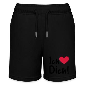 I Love You Saying - Stanley/Stella MINI BOLTER Organic Teen Jogging Shorts - black - Front