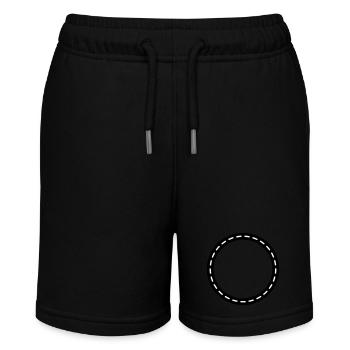 Circle Contour Empty - Stanley/Stella MINI BOLTER Organic Teen Jogging Shorts - black - Front