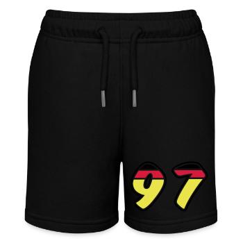 97 Number Symbol Germany - Stanley/Stella MINI BOLTER Organic Teen Jogging Shorts - black - Front