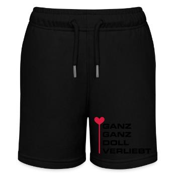 Ganz Doll Verliebt Valentinstag - Stanley/Stella Teenager Bio-Joggingshorts MINI BOLTER - Schwarz - Vorne