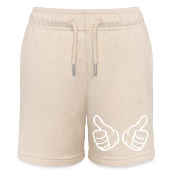 Daumen Hoch Hand - Stanley/Stella Teenager Bio-Joggingshorts MINI BOLTER - Natur - Vorne