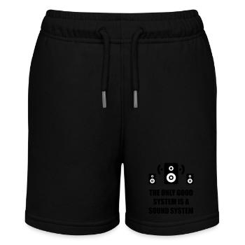 Musik - Stanley/Stella Teenager Bio-Joggingshorts MINI BOLTER - Schwarz - Vorne