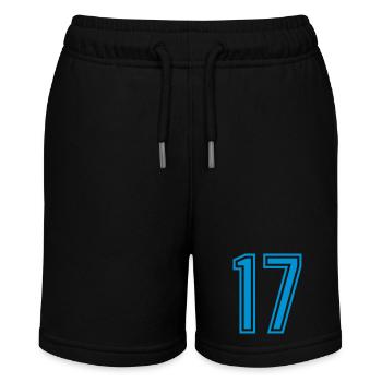 17 - Stanley/Stella MINI BOLTER Organic Teen Jogging Shorts - black - Front