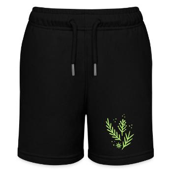 Motif de brindilles - Short bio MINI BOLTER Stanley/Stella Ado - noir - Devant