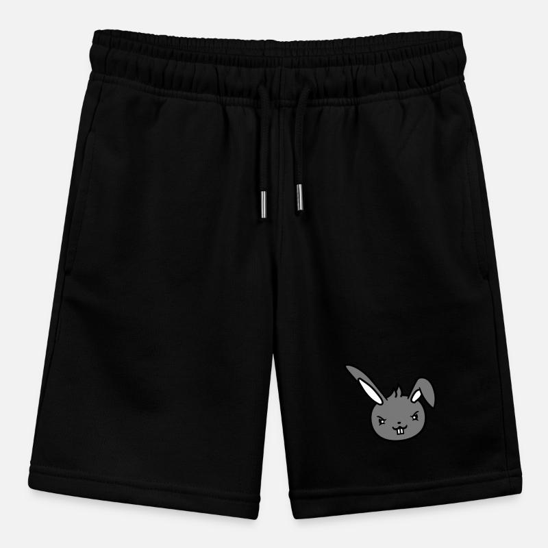 Bunny Evil Eye Naughty Cool Determined Funny Stanley/Stella MINI BOLTER Organic Teen Jogging Shorts