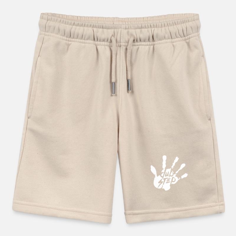 Dub Step Techno Music Party Club Text Handprint Stanley/Stella MINI BOLTER Organic Teen Jogging Shorts