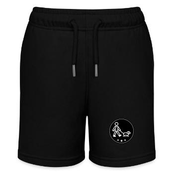 Gassi Gehen Hund - Stanley/Stella Teenager Bio-Joggingshorts MINI BOLTER - Schwarz - Vorne
