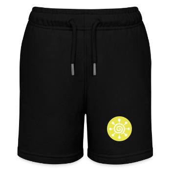 Sun icon - Stanley/Stella MINI BOLTER Organic Teen Jogging Shorts - black - Front