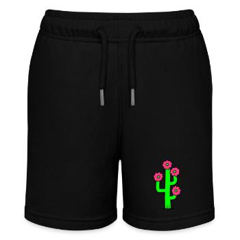 Kaktus Pflanze Stachelig Stacheln Wüsten Kakteen - Stanley/Stella Teenager Bio-Joggingshorts MINI BOLTER - Schwarz - Vorne