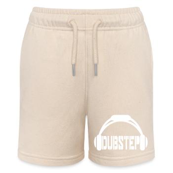 Dub Step Techno Musik Party Club Text Kopfhörer - Stanley/Stella Teenager Bio-Joggingshorts MINI BOLTER - Natur - Vorne