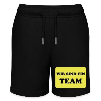 Team and Teamwork - Stanley/Stella MINI BOLTER Organic Teen Jogging Shorts - black - Front
