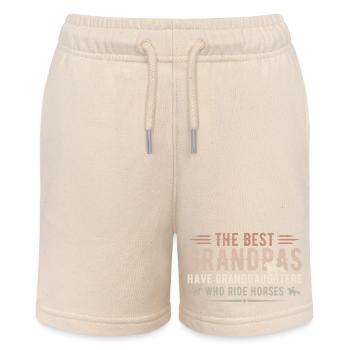 Die besten Opas haben Enkeltöchter, die reiten - Stanley/Stella Teenager Bio-Joggingshorts MINI BOLTER - Natur - Vorne