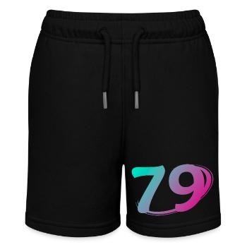 Nummer 79 mehrfarbig - Stanley/Stella Teenager Bio-Joggingshorts MINI BOLTER - Schwarz - Vorne