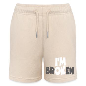 ICH BIN GEBROCHEN - Stanley/Stella Teenager Bio-Joggingshorts MINI BOLTER - Natur - Vorne