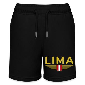 Lima Design – Experience Peru's Capital - Stanley/Stella MINI BOLTER Organic Teen Jogging Shorts - black - Front
