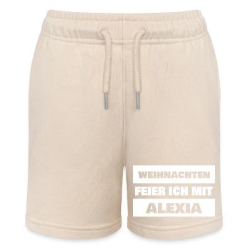 Alexia - Stanley/Stella MINI BOLTER Organic Teen Jogging Shorts - soft Ecru - Front