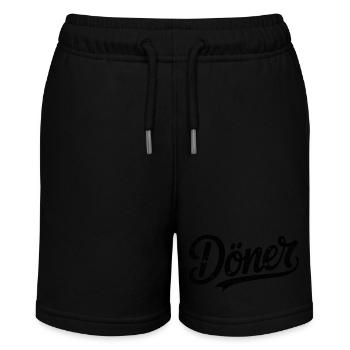 Döner - Funny Döner Quote Tshirt - Stanley/Stella Teenager Bio-Joggingshorts MINI BOLTER - Schwarz - Vorne