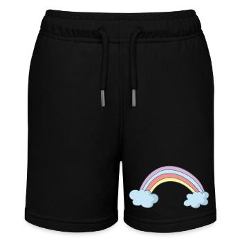 rainbow - Stanley/Stella MINI BOLTER Organic Teen Jogging Shorts - black - Front