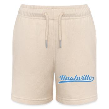 Nashville Script mit Schwunglinie - Stanley/Stella Teenager Bio-Joggingshorts MINI BOLTER - Natur - Vorne