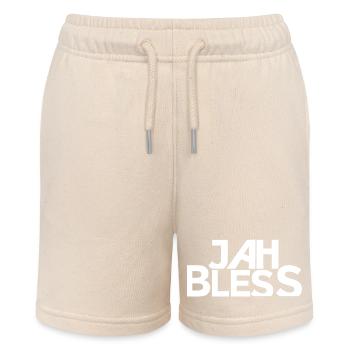 Conception de la police Jah Bless Block - Short bio MINI BOLTER Stanley/Stella Ado - écru doux - Devant