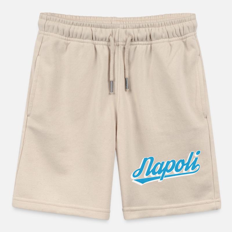 Napoli Retro Script Blue Stanley/Stella MINI BOLTER Organic Teen Jogging Shorts