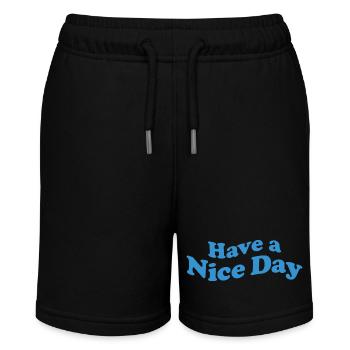 nice day - Stanley/Stella Teenager Bio-Joggingshorts MINI BOLTER - Schwarz - Vorne