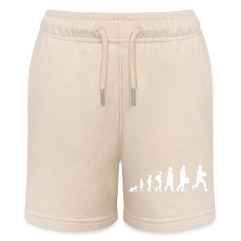 Evolution of rugby - Stanley/Stella MINI BOLTER Organic Teen Jogging Shorts - soft Ecru - Front