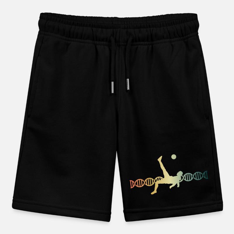 Fussball Fallrückzieher DNA DNS Stanley/Stella Teenager Bio-Joggingshorts MINI BOLTER
